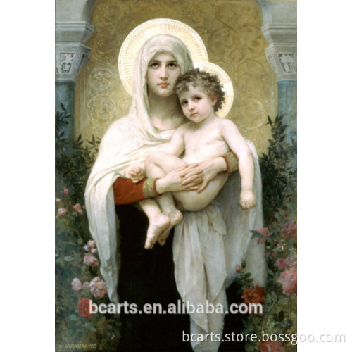 Famous virgin mary oil painting decoration by William Adolphe Bouguereau
